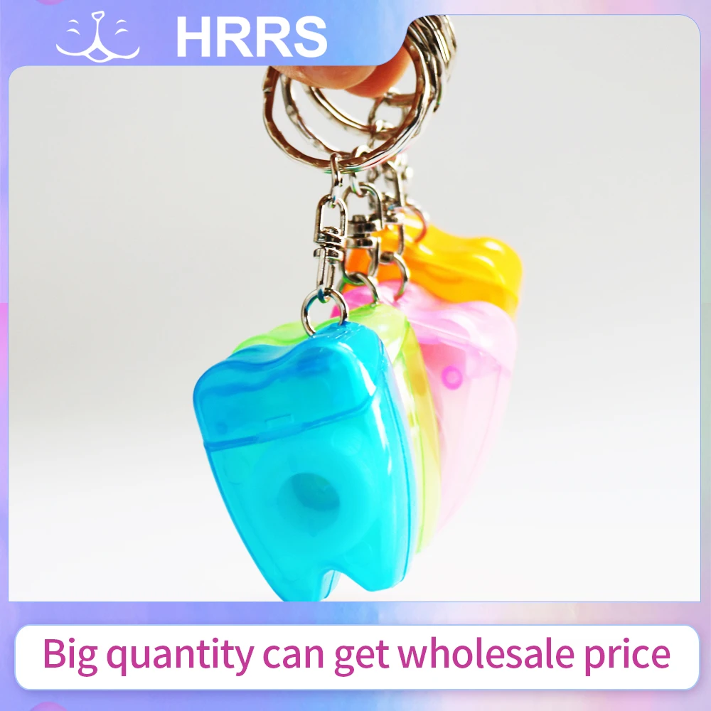 

5pcs Portable Floss Dental Floss with Key Chain Teeth Oral Care Floss Random Colors