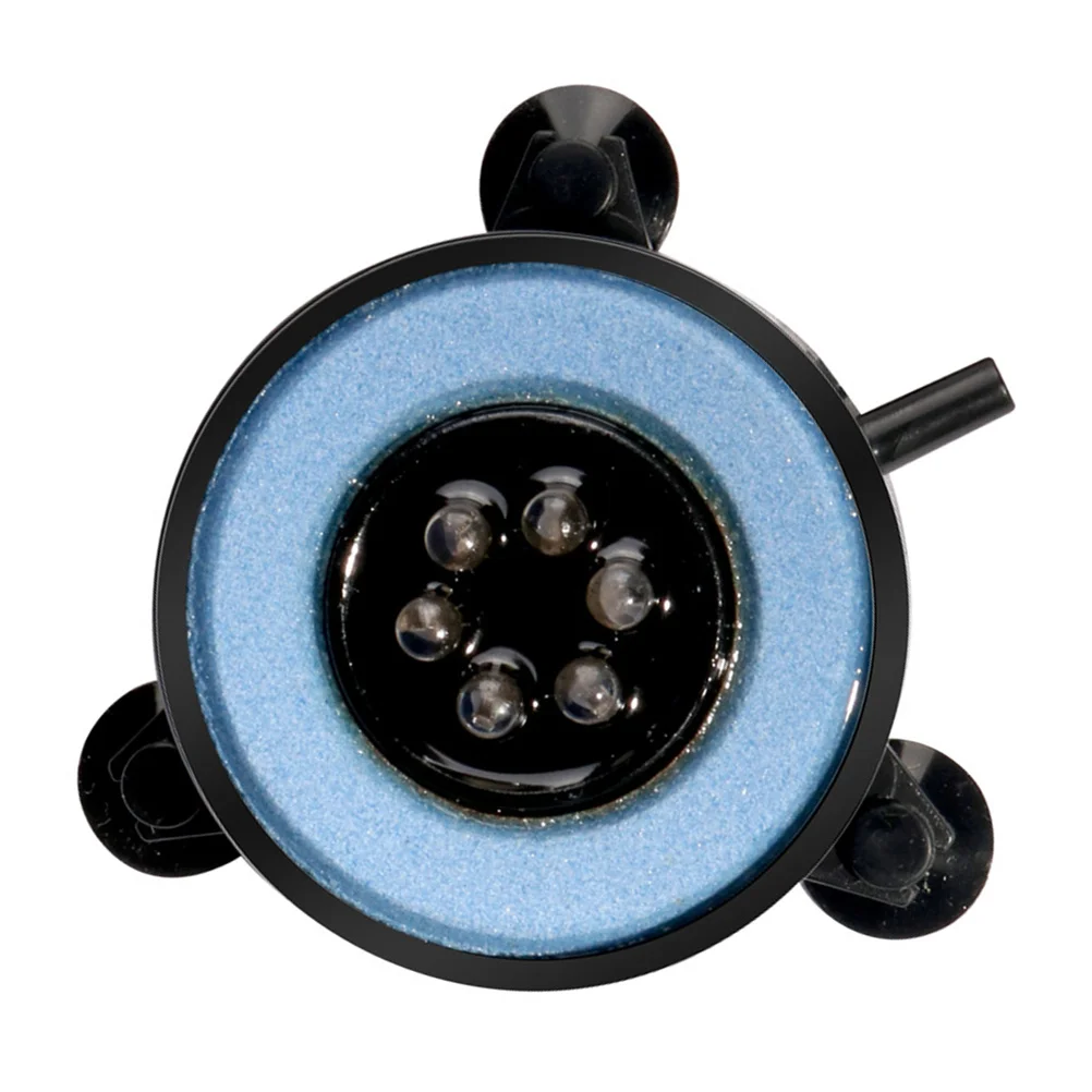 

LED Aquarium Fish Tank Air Bubble Light Submersible Underwater Lamp Colorful Waterproof Round Disc Blue Au Plug
