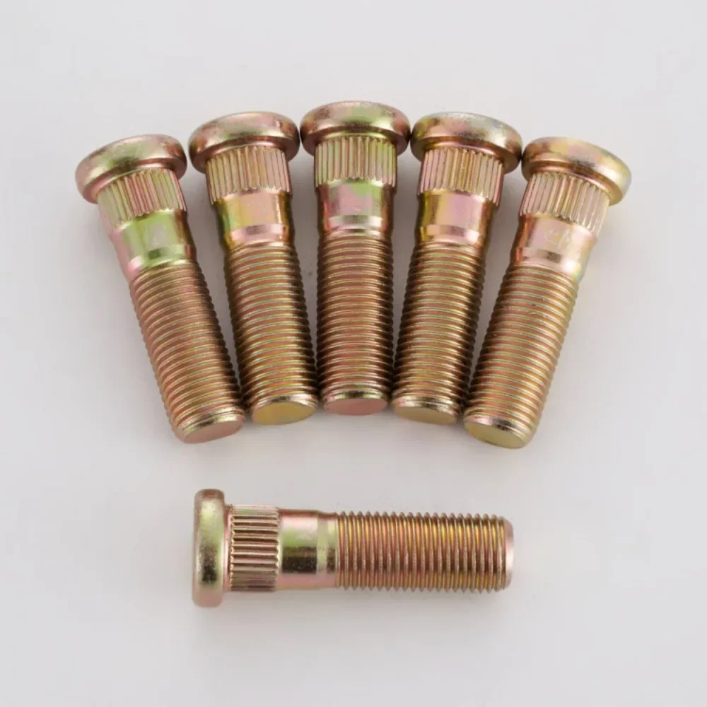20pcs Wheel Lug Studs Hub Spline Bolts for Renault Corleo Corregia Nissan M12x1.25 Knurl OD 13mm Length 47mm