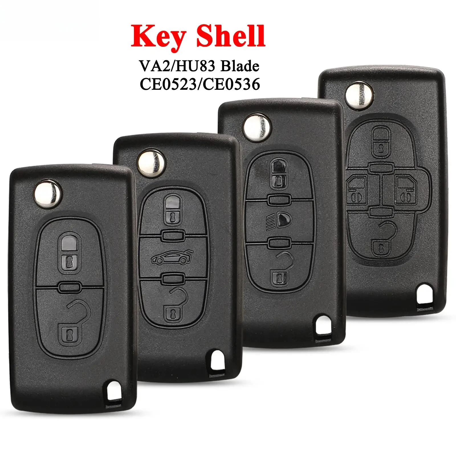 2/3 кнопки для Peugeot 207 307 308 407 607 807 для Citroen C2 C3 C4 C5 C6 Чехол с автоматическим дистанционным управлением Va2/Hu83 CE0523 CE0536