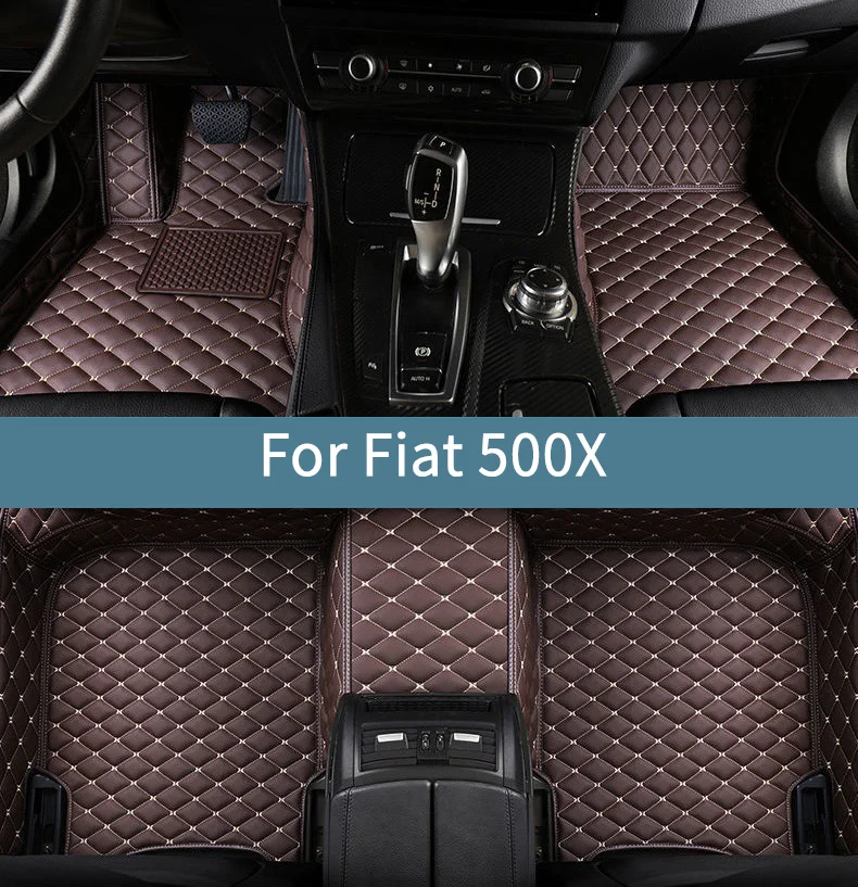 

Car Floor Mats For Fiat 500X 2015 2016 2017 2018 2019 2020 Waterproof Full Set Floor Mats For Cars Accessories