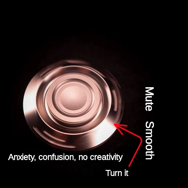 Giroscopio de la yema del dedo, artefacto de descompresión de oficina, tecnología de dedo EDC, hebilla de Metal, tarjeta de empuje de moneda, juguete para adultos, nuevo producto