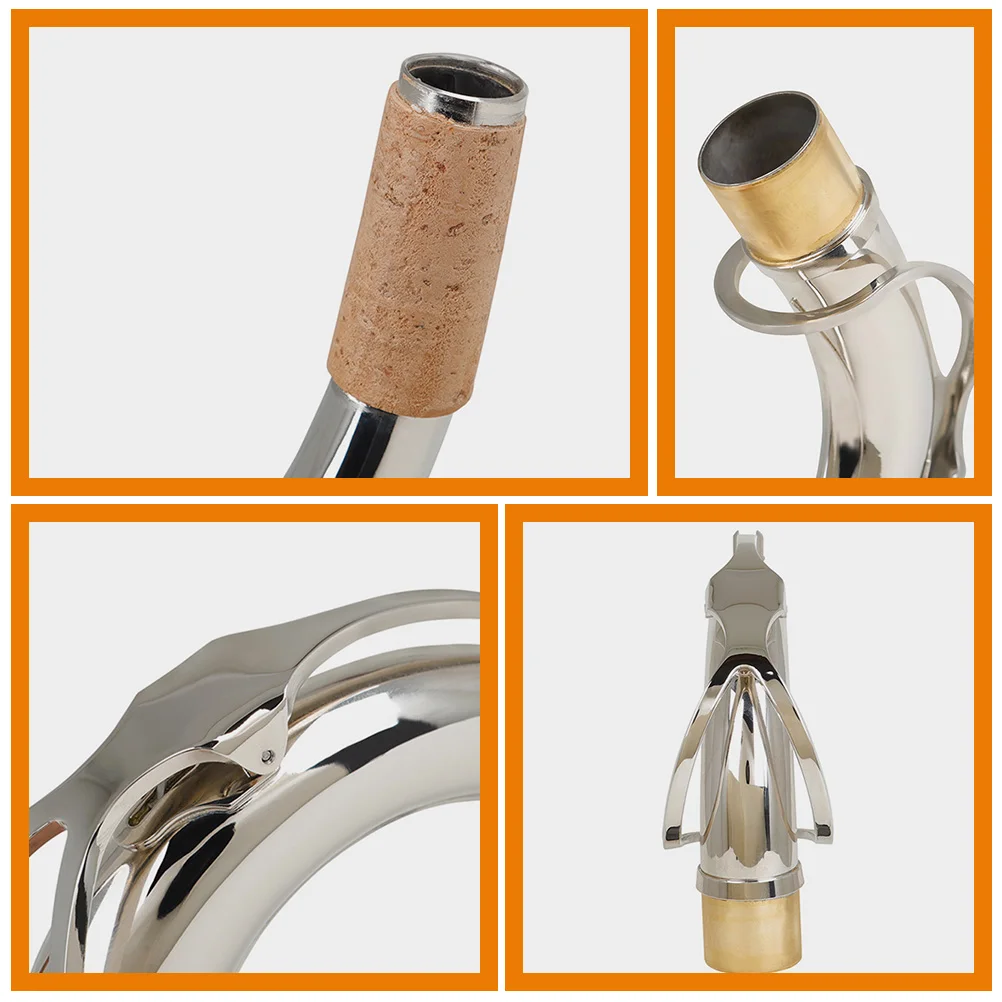 

Saxophone Neck Tube Parts Replacement Flat Plated Brass Tenor Bend Instrument