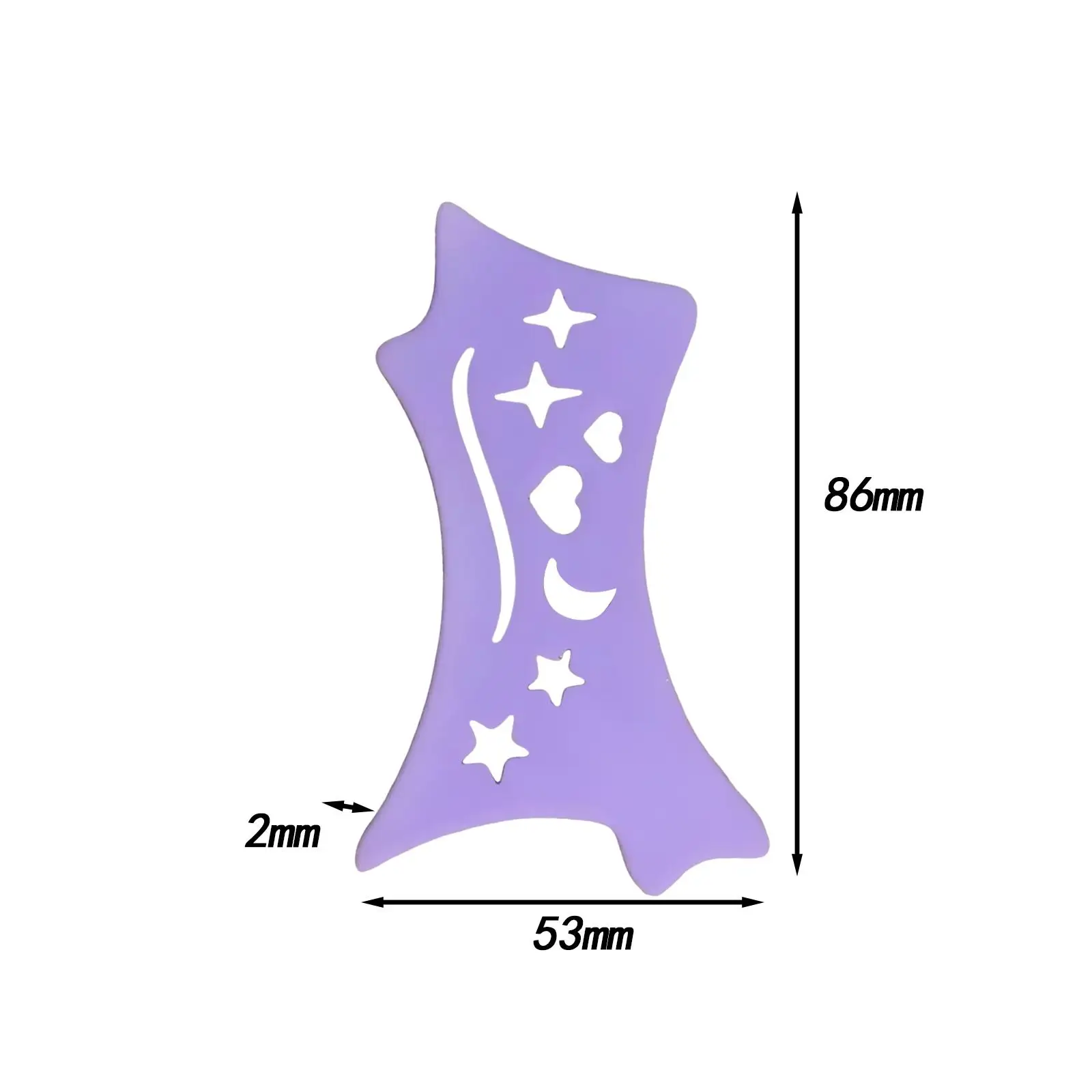 Multifunctional Silicone Eyeliner Stencils Easy Eye Makeup Applicator for Women Girls Glitter Eyeliner Set