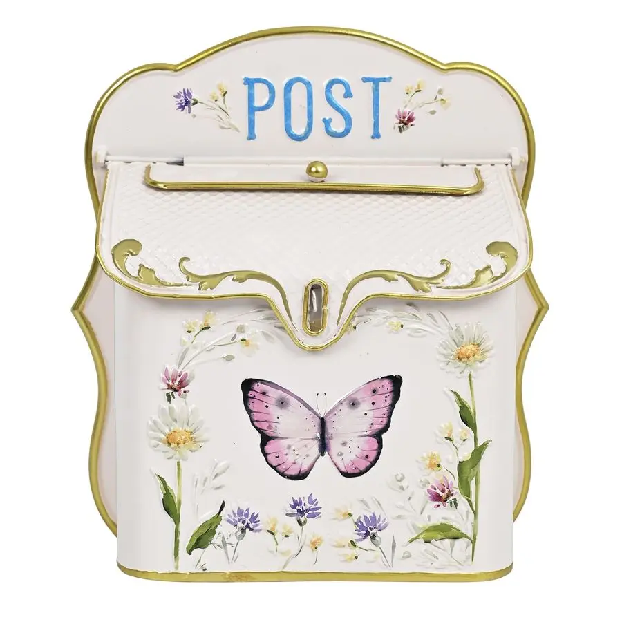 

Настенный почтовый ящик для улицы, металлический, декоративный, в античном стиле, с ностальгическим шармом, для дома, двери, сада, фермерского дома, декоративное украшение