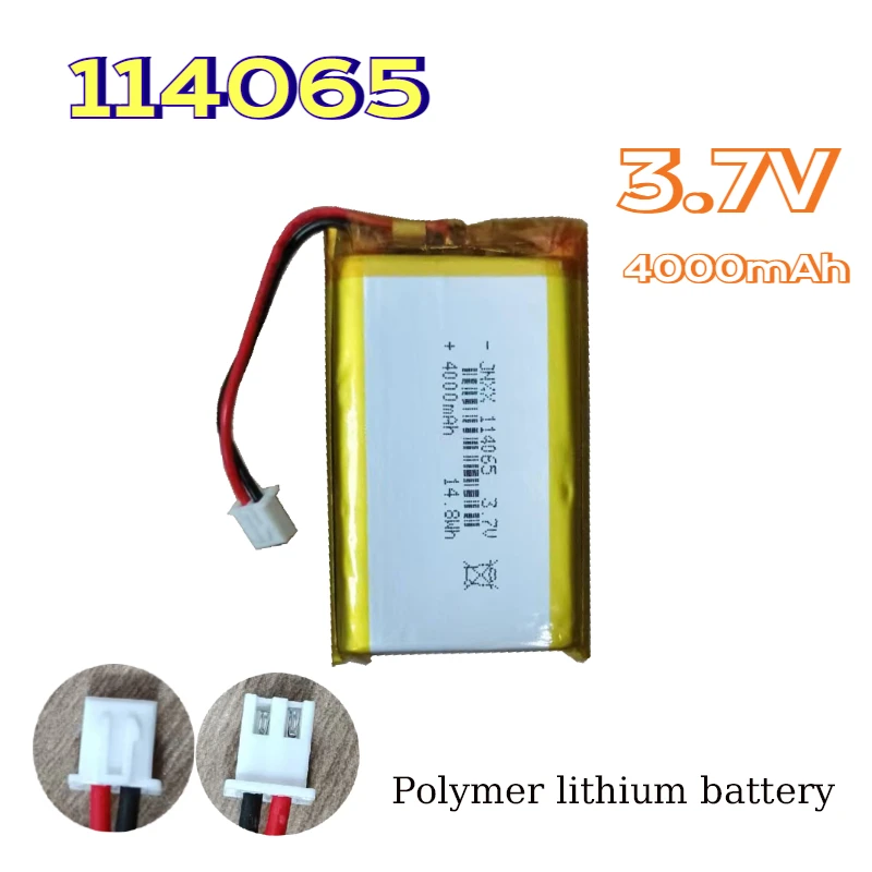 Rechargeable Battery of 3.7V 4000mAh Lithium Polymer for Power Battery of Power 114065 Li-Polymer Batteries