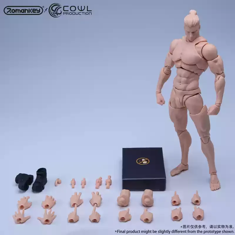 2025 Q2 روماني X COWL 1/12 سوبر مرنة ذكر المشتركة الجسم لعبة مجسمة 6 "رجل عمل الشكل دمية لتعليم رسم اللوحة