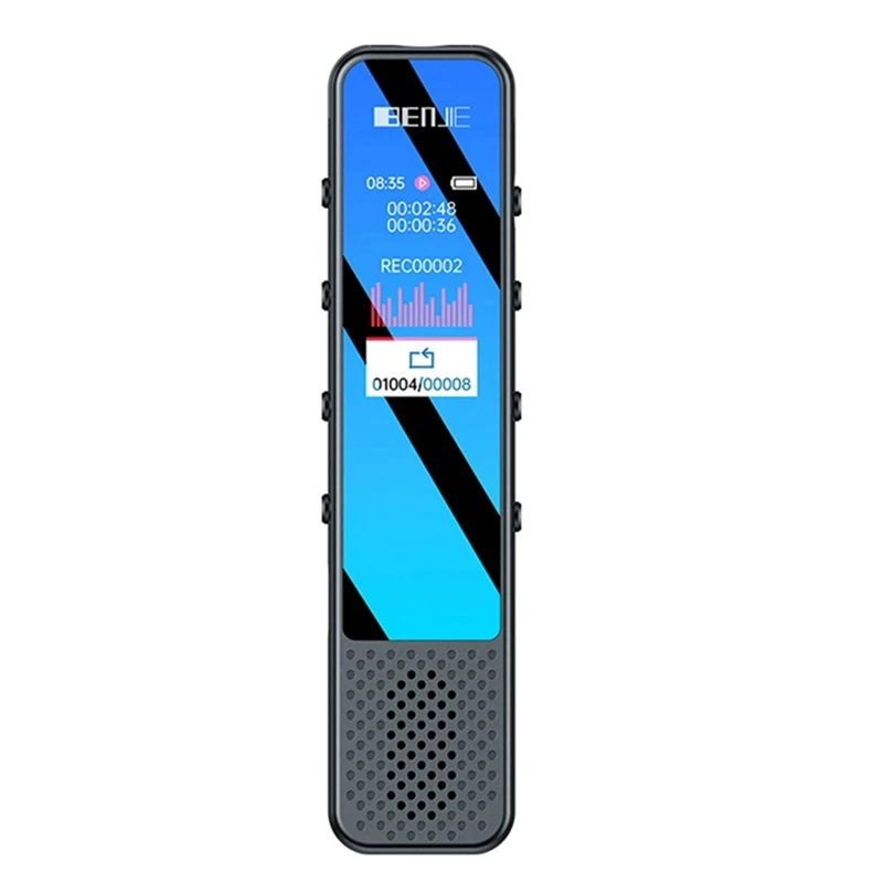 BENJIE-Enregistreur Vocal G6 avec Haut-Parleur, Bluetooth, Lecteur MP3, Dictaphone 32G, 3072Kbps, DSP, Bruit, Outil Statique SAP