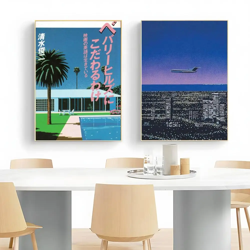 Frameless Retro Fresh Japanese Anime Art H-Hiroshi Nagai Poster Wall Art Print Poster Decorative Mural Home Decor Gift Unframed