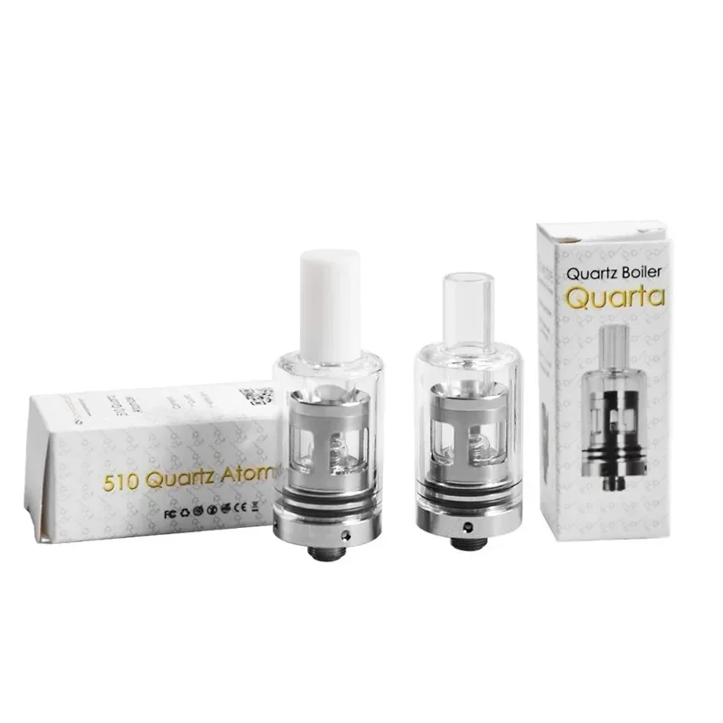 

Longmada Glowcore Wax Tank Quarta Vaporizer Pen Atomizer 510 Thread Quartz Boiler Coil Rapid Heating Glass Cup Vape E Cigarettes
