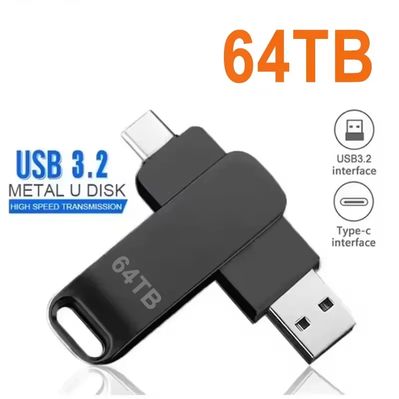 Nieuwe 16TB USB 3.2 Flash Drives Hoge Snelheid Overdracht Metalen Pendrive Geheugenkaart Pendrive Flash Disk Memoria Waterdichte Stick 2026