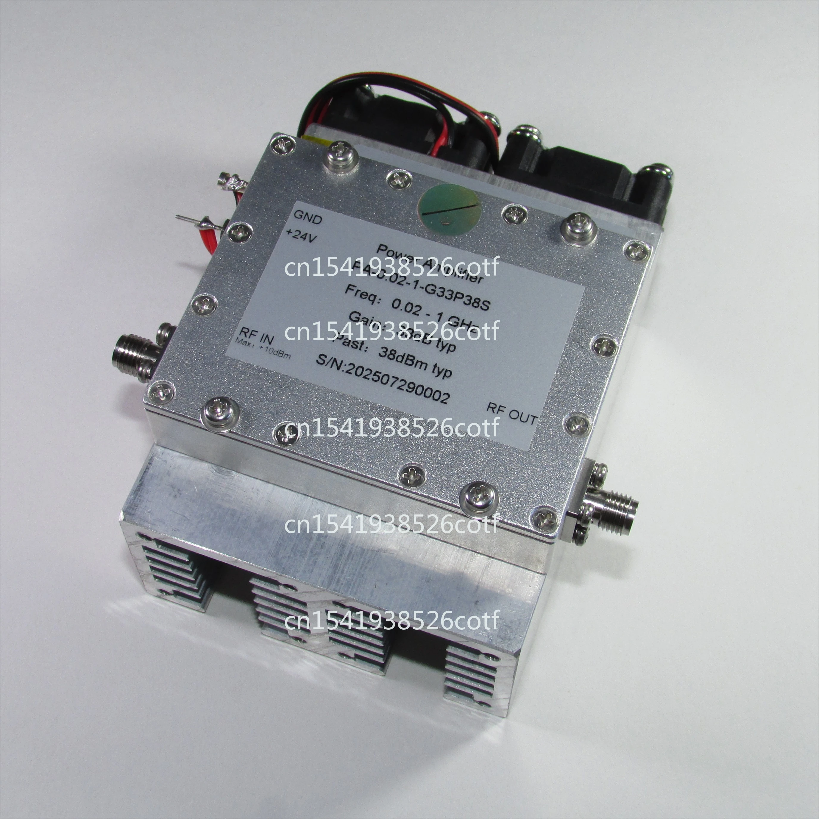 

PA - 0.02-1 - G33 P38 S 20-1000MHz 33dB 38dBM SMA RF Coaxial Power Amplifier
