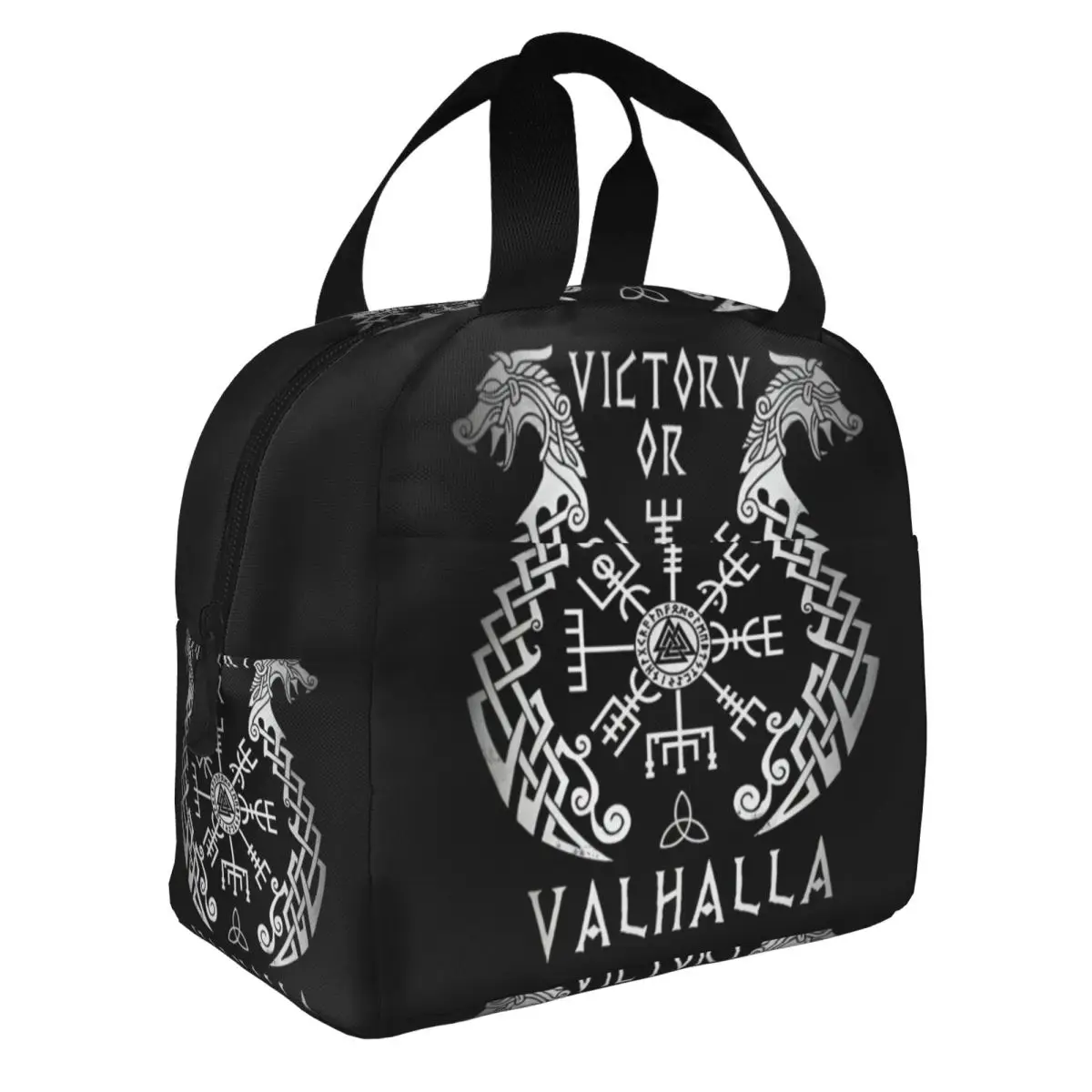 Viking Victory Or Valhalla Thermal Insulated Lunch Bags Women Portable Lunch Container Outdoor Camping Travel Storage Food Box