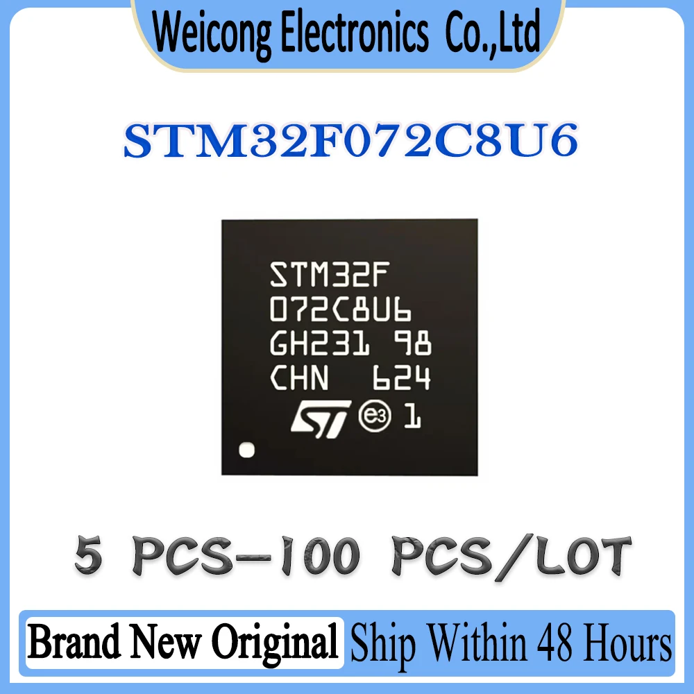 STM32F072C8U6 STM32F072C8U STM32F072C8 STM32F072C STM32F072 STM32F STM32 STM New Original IC MCU Chip UFQFPN-48