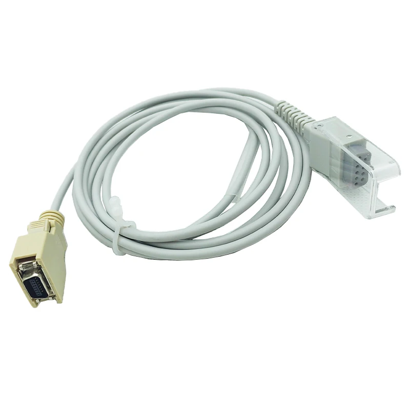 DB9 Adapter Cable Patient Reusable Adult Soft Tip Sensor Probe Compatible for Nellcor