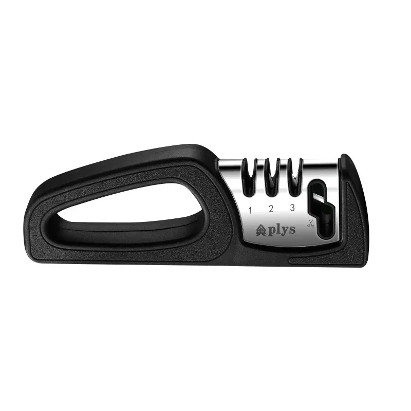 4 in1 Kitchen Knife Sharpener Stainless Steel Multi-purpose Quick Sharpening Tool with 4 Slots for Home Durable Kitchen Utensils
