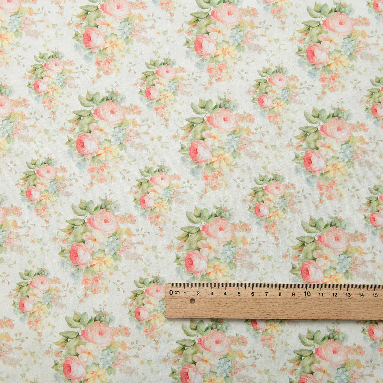 145x50cm Französischer Vintage-Ölgemälde-Stoff aus 40er Baumwollpopeline mit Rosenmuster, DIY-Kleidungsstoff, Hanfu-Material, Nähstoff – Detail 5