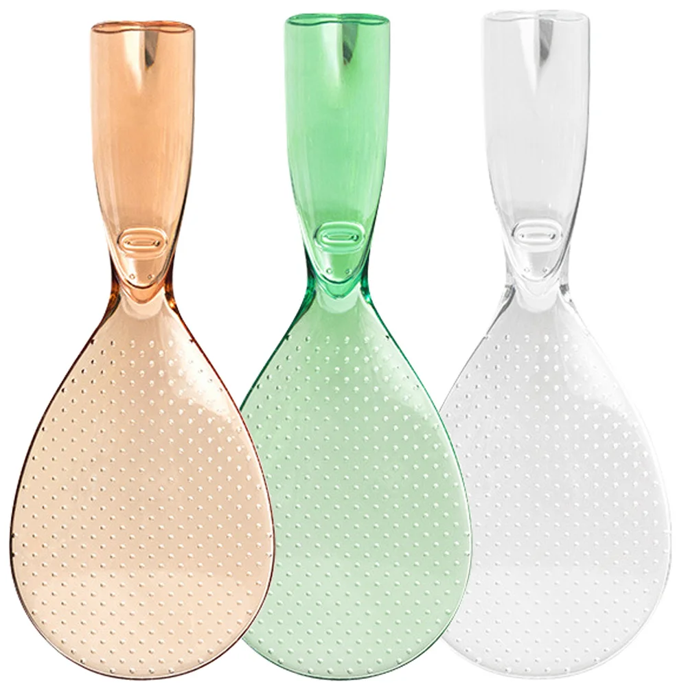 

3pcs Non-stick Rice Spoon Set Smooth Lines Comfortable Handle Stirring Mixing Serving Kitchen Spoons Paddle