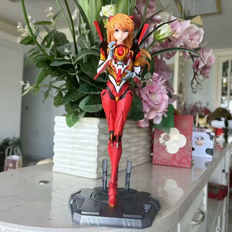 27cm Evangelion Asuka Langley Soryu Anime Figure Peripheral Role Doll EVA Model Ornaments Xmas Festival Gifts Toys Collectible