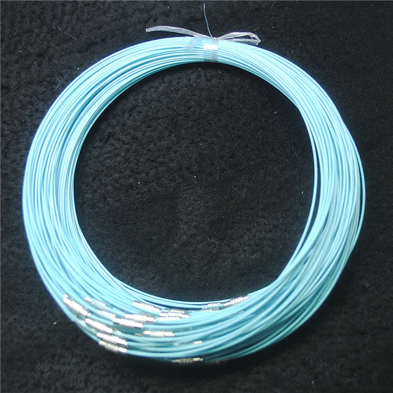 

100PCS New Metal Necklace Chains With Jewelry Making Accessories 45CM Length More Colors Available Good Choice