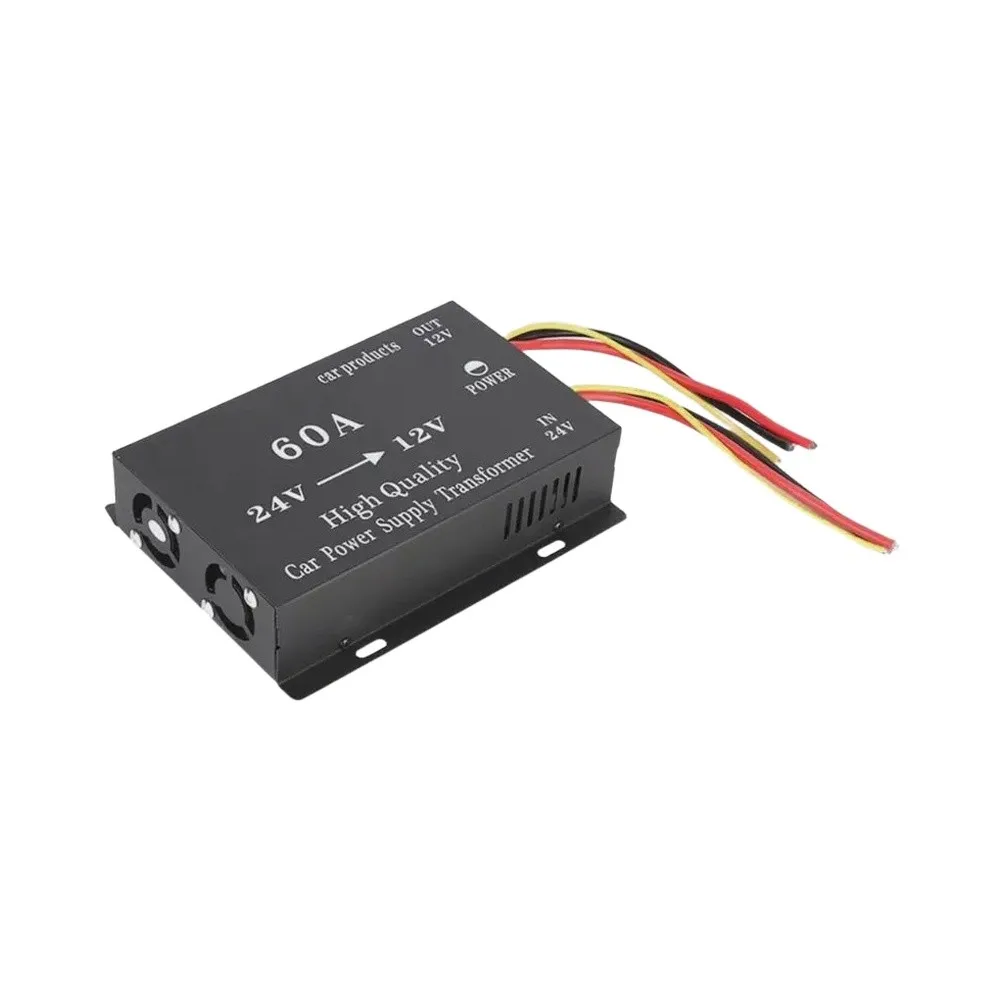 Car 24V To 12V 60A Converter Power Supply Reducer Protections Compatible For Truck Electrical Equipment