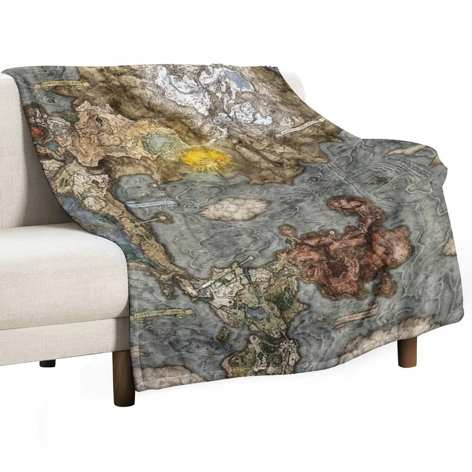 E.L.D.E.N MAP Classic Throw Blanket Hairy wednesday Thermals For Travel Sleeping Bag Luxury St anime Blankets