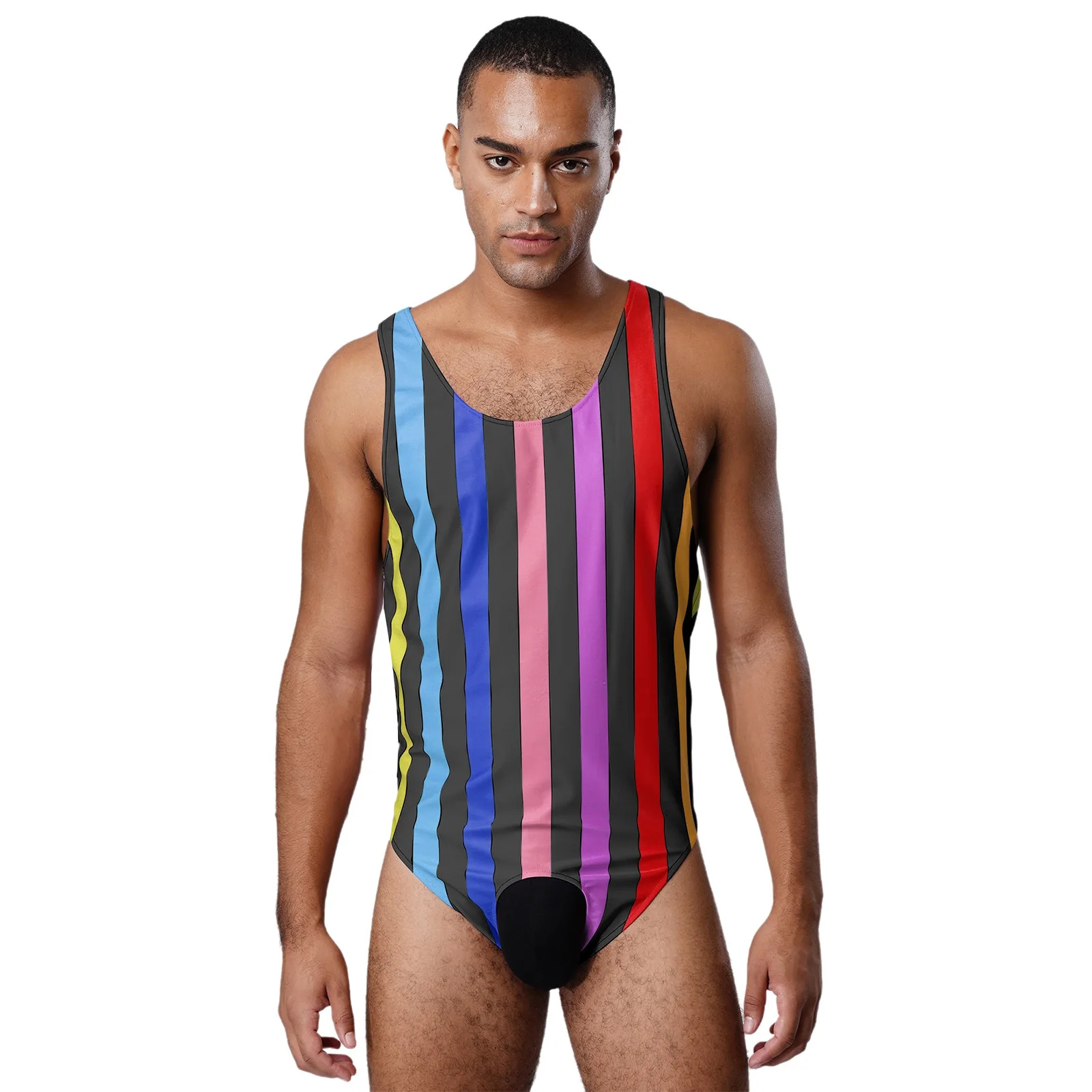 

Mens Lingerie Open Butt Crotch Wrestling Singlet Sling Bodysuit Open Crotch Sexy Bodycon Leotard Bathing Suit Nightwear Clubwear