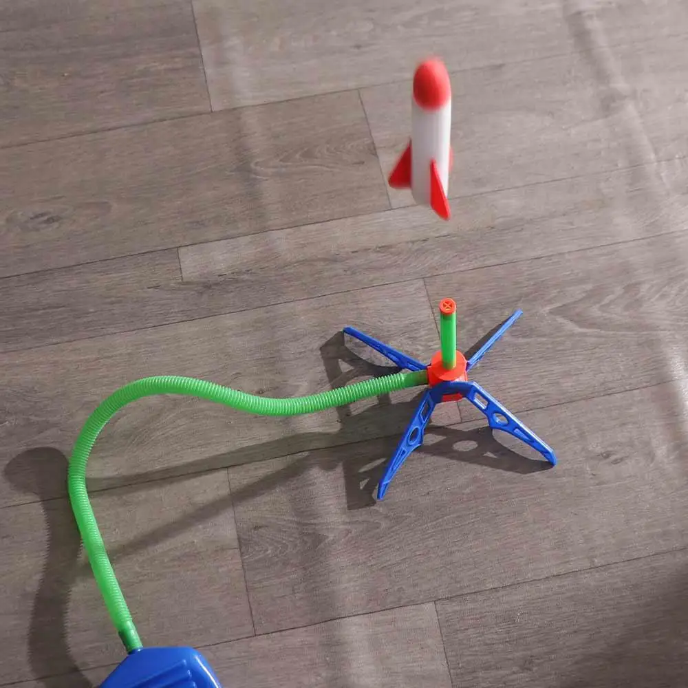 Flying Jump Sport Child Play Set Fire A Rocket Flash Launch Rocket Foot Transmitter Small Rockets Foot-stepping Rocket