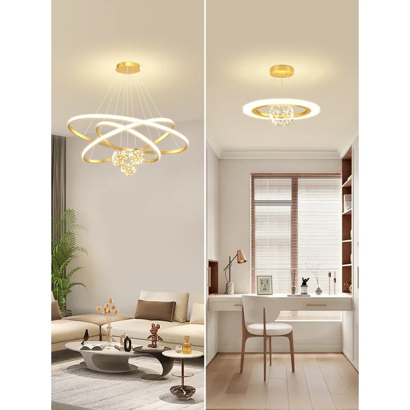 

Light luxury Internet celebrity living room chandelier hall dining room master bedroom ceiling high-end modern simplicity