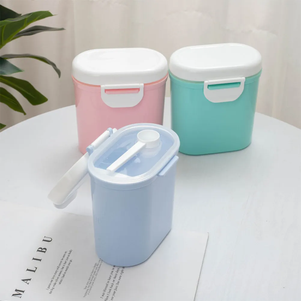 1Pcs Portable Food-Grade PP Milk Powder Box with Silicone Seal Leak-Proof Multifunctional Storage Container for Baby Formula