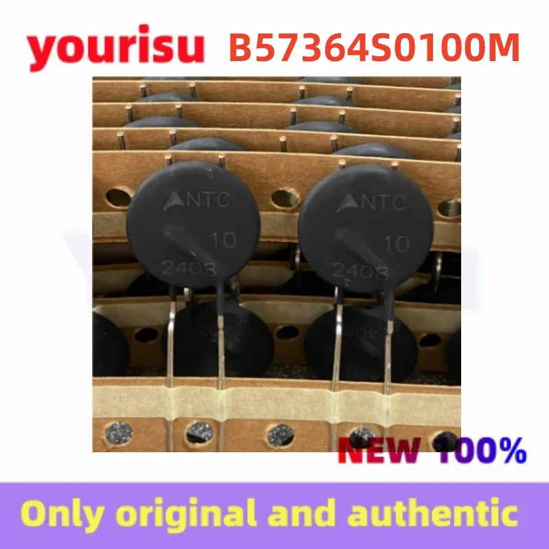 10Pcs/Lot B57364S0100M000 B57364S0100M EPCOS Thermistor NTC10 20D-20 Copper Pins