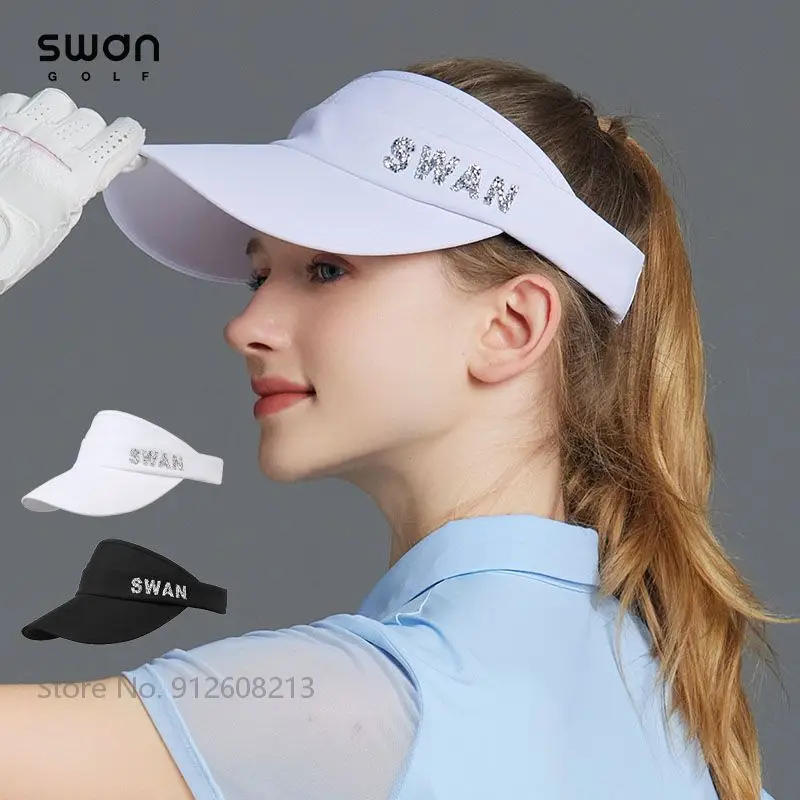 

SG Summer Ladies Breathable Golf Caps Sunscreen Golf Hats Women Adjustable Anti-sweat Sun Visor Hat Outdoor Sports Empty Top Cap