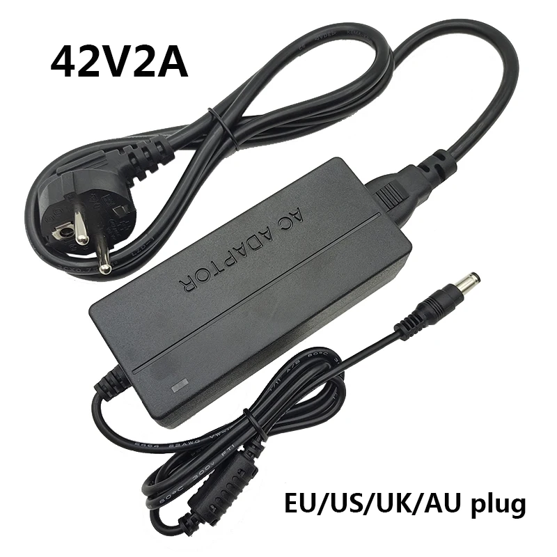 DC 42V 2A 電源 42V 42ボルト スイッチング電源 AU UK EU USプラグ 5.5*2.5mm 変圧器コンバーターアダプター 42V2A アダプター