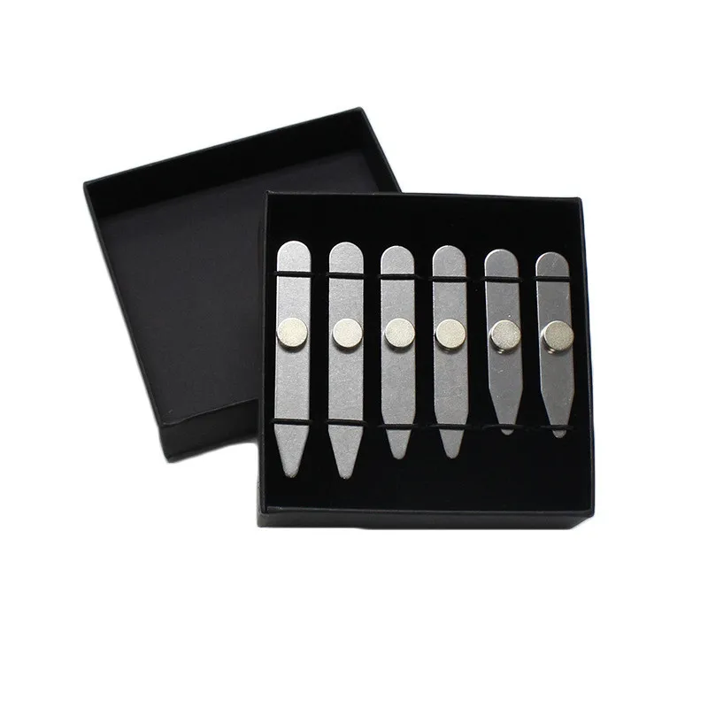 30set Collar Stays For Man Collar Support , Men's Business Valentine's Day Father's Day Birthday Party Premium Gift Box 3 sizes