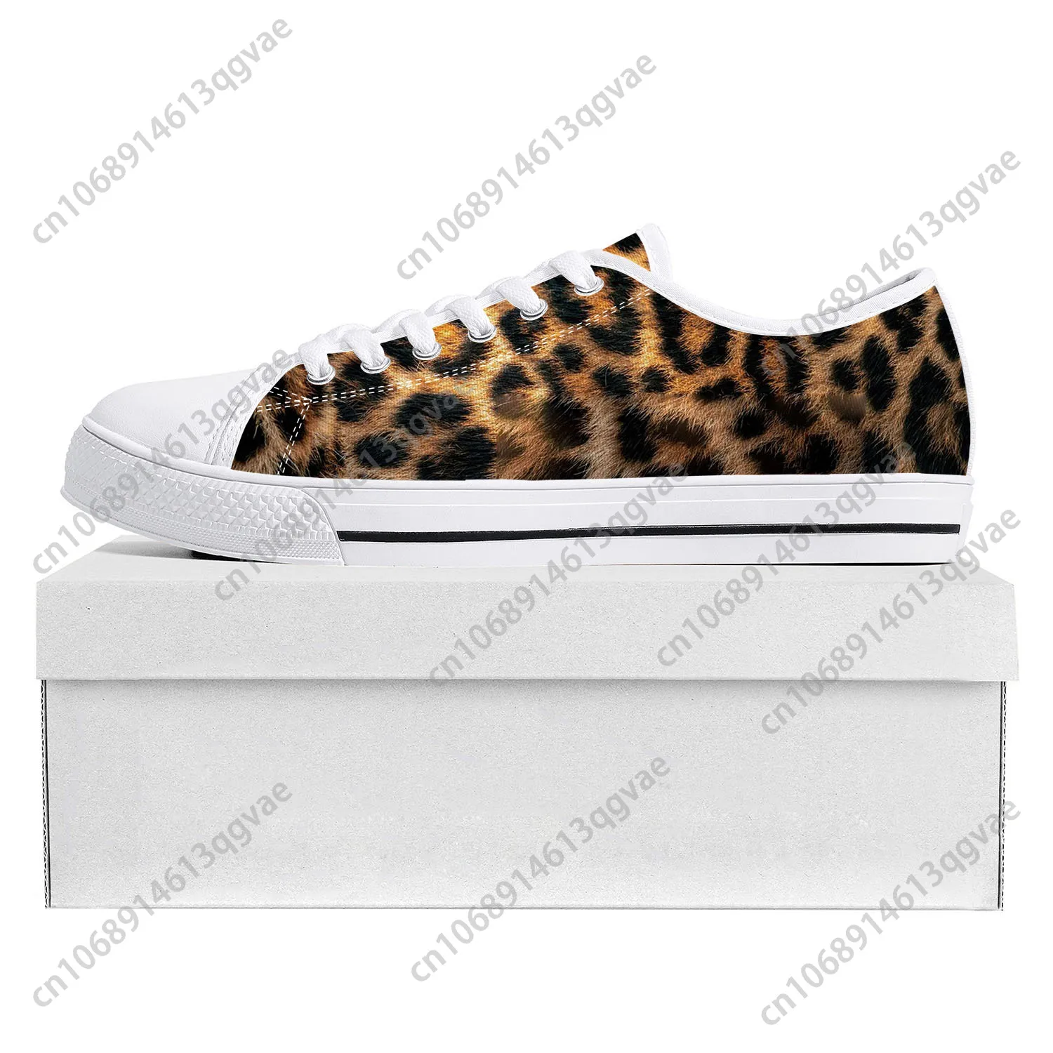 Leopard Print Fashion Low Top High Quality Sneakers Mens Womens Teenager Canvas Sneaker Tide Printed Causal Couple Custom Shoe