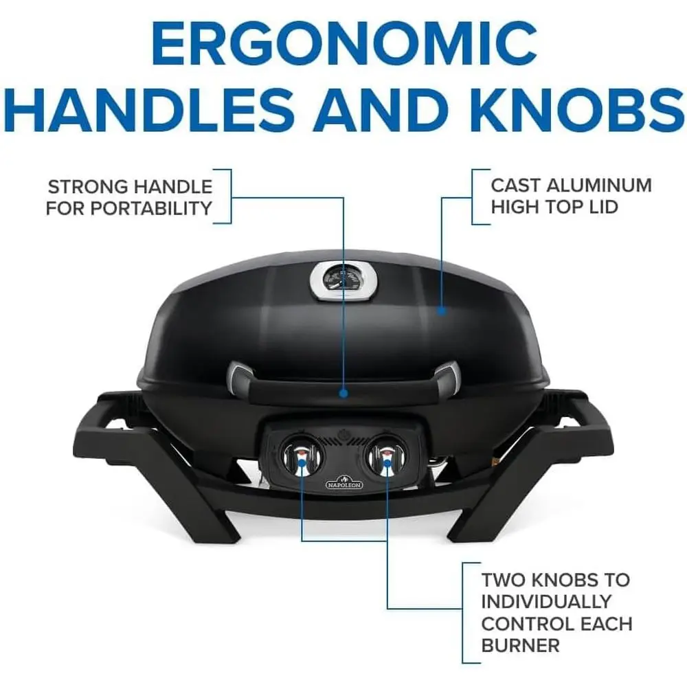 Portable Propane Grill, Black