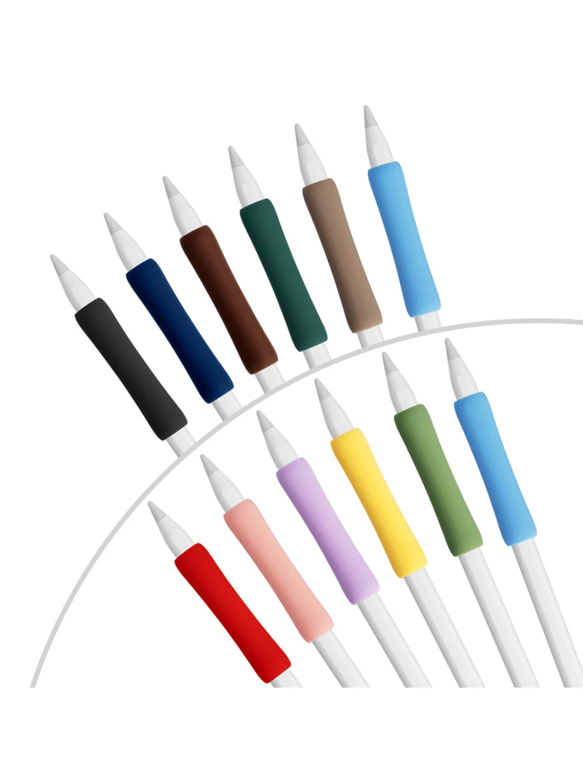 Suitable for Apple Pencil Touch-Sensitive Silicone Protective Pen Sleeve and Grip, Solid Color, Durable, Ergonomic Design, Suitable for Writing and Precise Control. view 5
