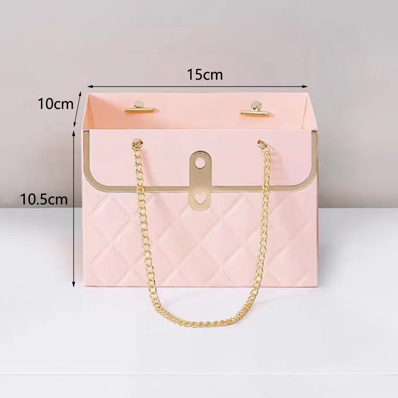 Bolsa de mano de flores plegable portátil, Embalaje Universal de larga duración, caja de flores rosas, caja de regalo para fiesta, boda, Día de San