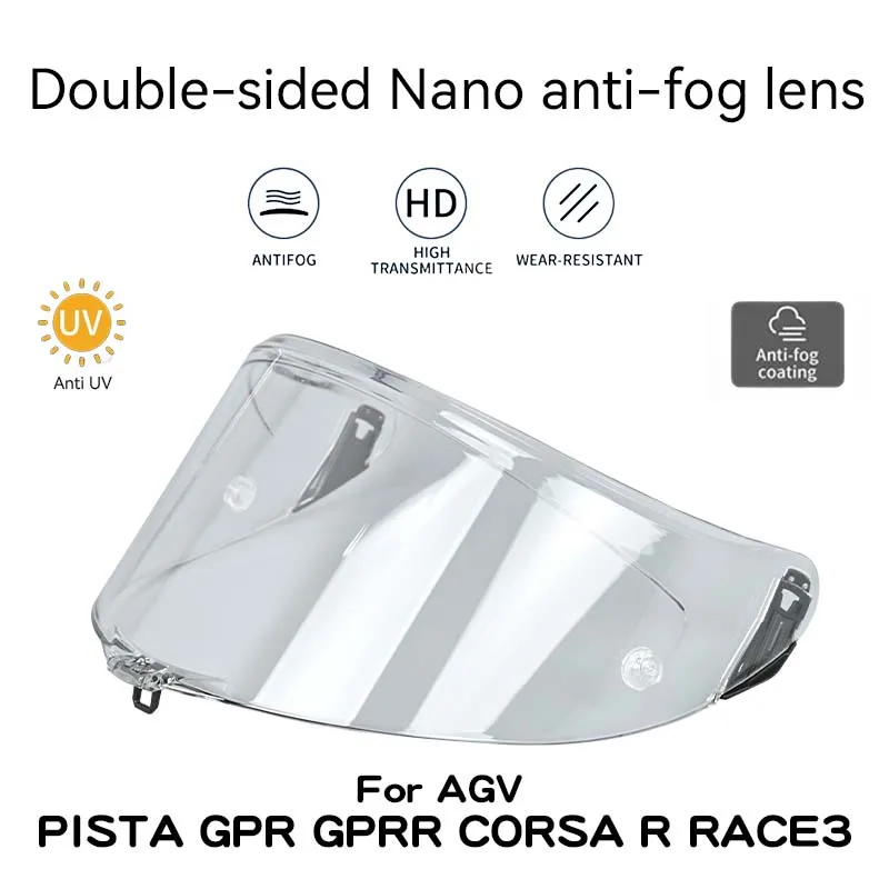 16 Farben Motorrad Integralhelm Visier Linsenbehälter für AGV PISTA GP R GP RR Corsa R Corsa RR RACE 3