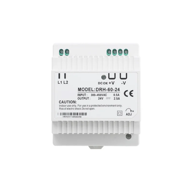 ABLL-DRH-60-24 Fuente de alimentación conmutada 60W salida única 24V interruptor de fuente de alimentación de carril Din Industrial para electrodomésticos