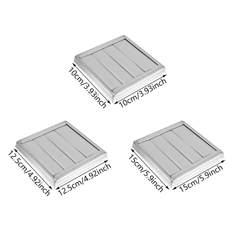 Heavy Duty Metal Cover Aluminum Louvers Vent Quick Installs for Industrial Use Drop shipping