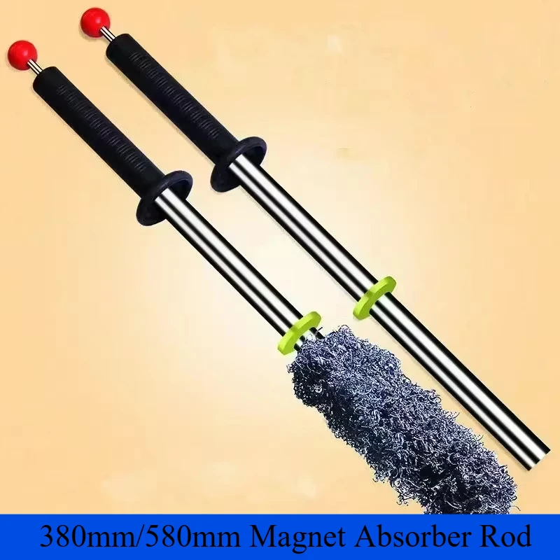 

380mm Magnetic Swarf Retrieving Iron Tool Magnet Absorber Rod Collector Stick Barpick Pickup Removal Stand Gadget Metal Shavings