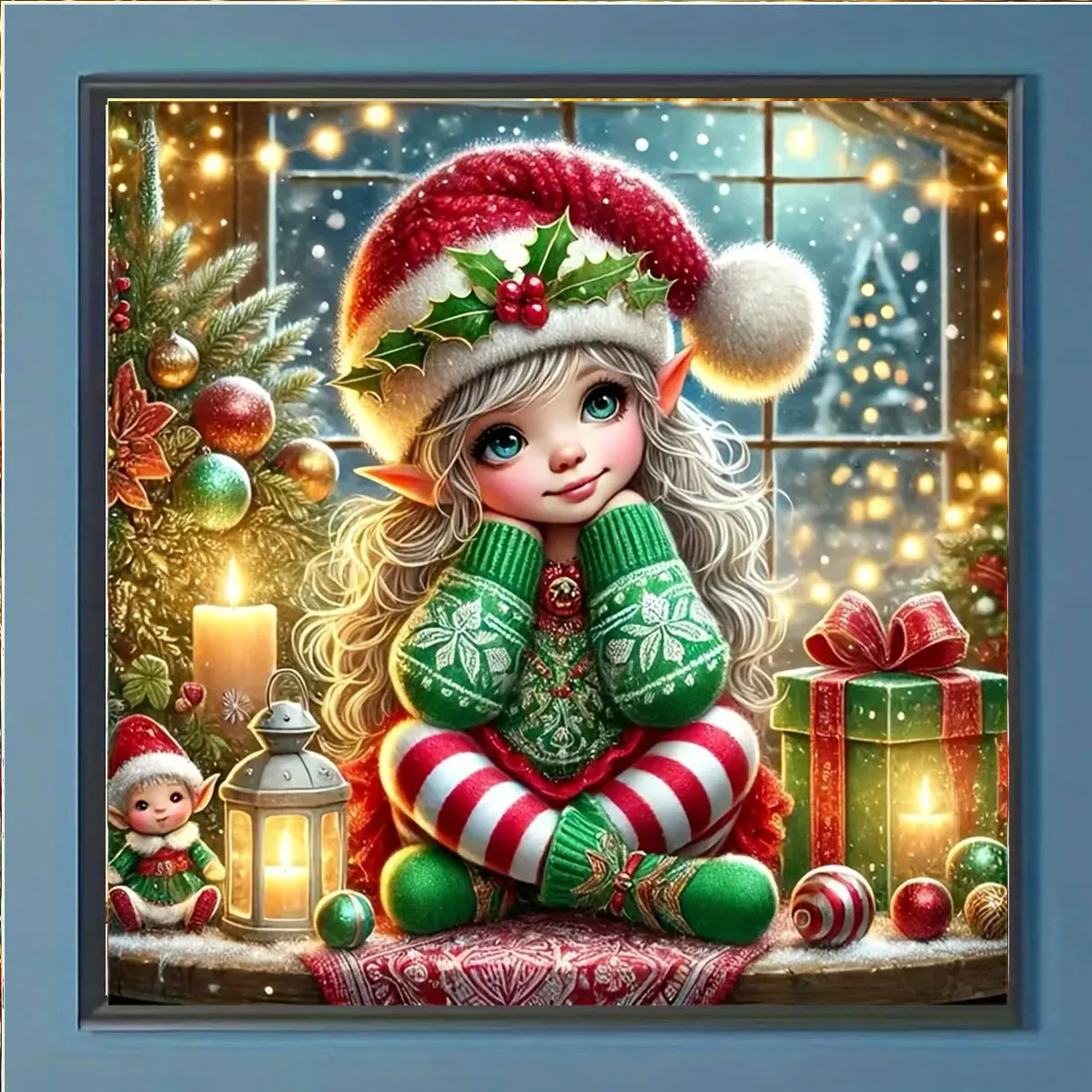5D Diamond Painting Set, DIY Full Diamond Cross Embroidery S
