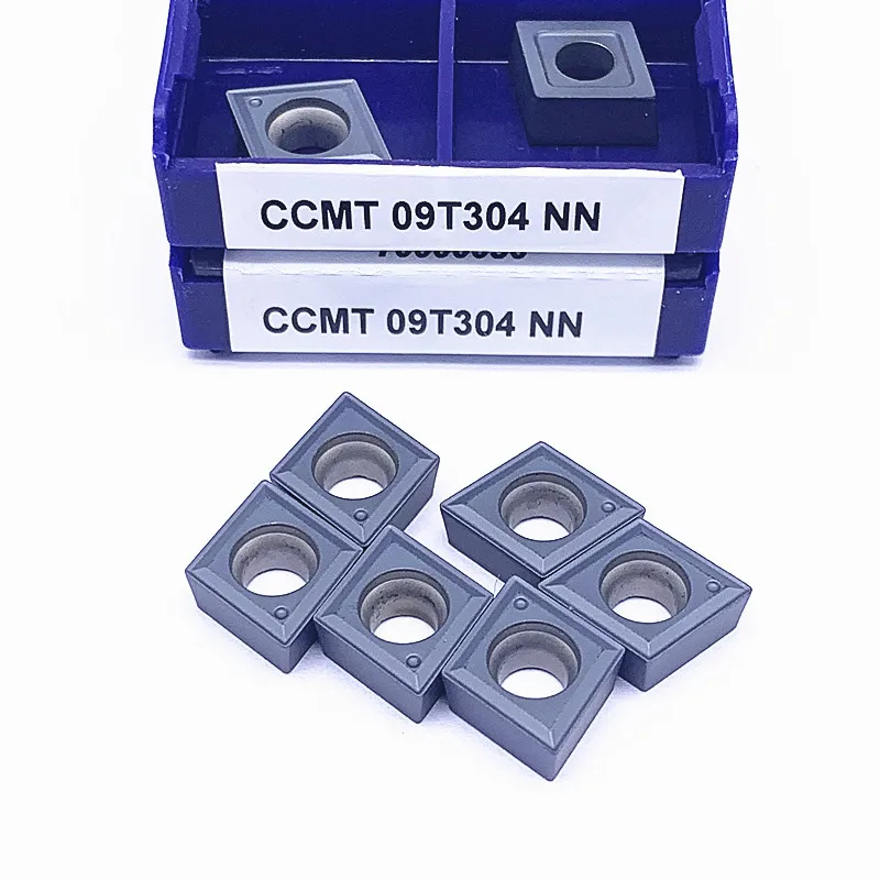CCMT060204 NN LT10 CCMT09T304-NN LT10 LAMINA คาร์ไบด์แทรกเครื่องมือกลึงใบมีดมิลลิ่งใส่ Mesin Bubut CNC แมชชีนนิ่งเซ็นเตอร์