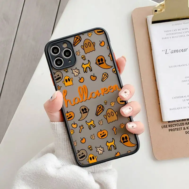 Halloween Phone Case for iPhone 15 14 13 12 11 Pro Max XR X XS Max Mini 7 8 Plus SE Shockproof Matte Cover for iPhone 11 case