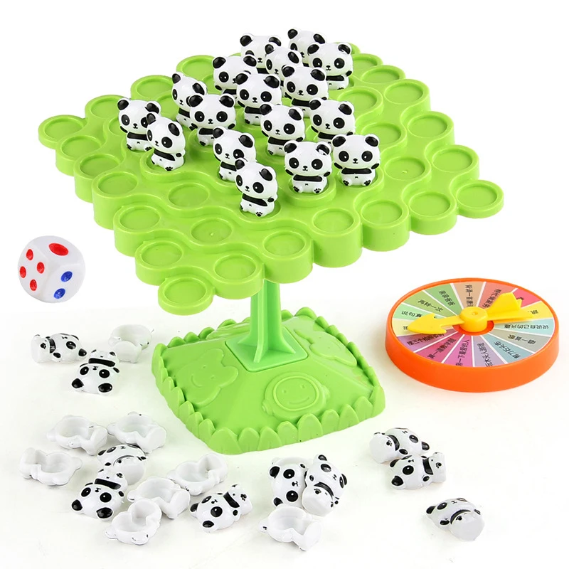 Juguete de árbol de equilibrio de astronauta Montessori, rompecabezas temprano de mesa, juego de entrenamiento de pensamiento interactivo para padres e hijos, juguete para regalo de matemáticas