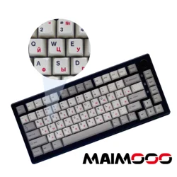 Retro Russian/Korean/Thai/English Keycaps Cherry Profile Cyrillic Keycap Dye-Sub for MX Switch Gaming Mechanical Keyboard Cap