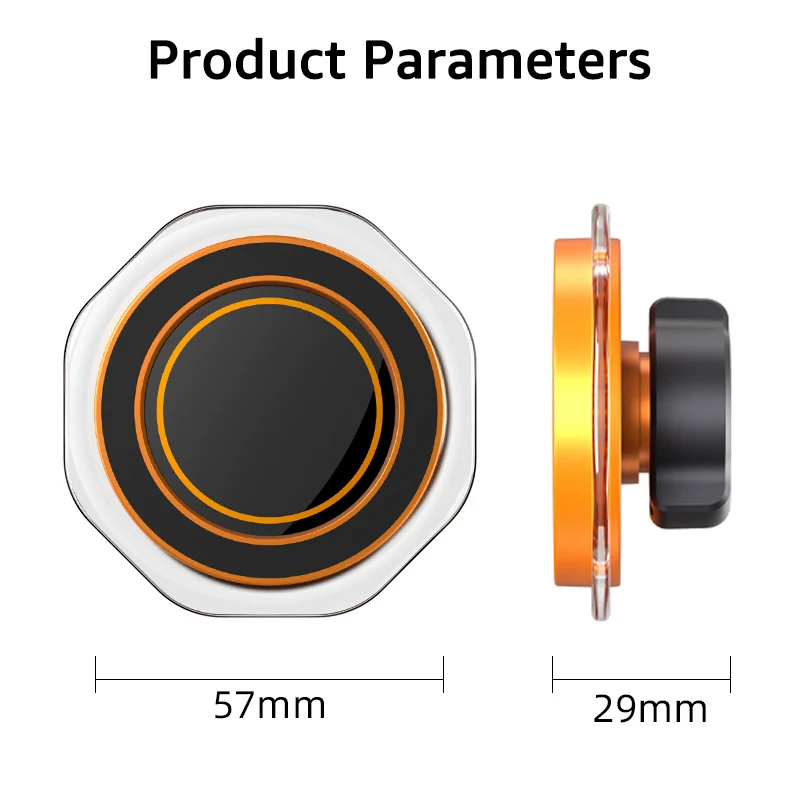 Universelle Magnetische Auto-Handyhalterung Zubehör für MagSafe Starker Magnet Auto-Handyhalterung Ständer für 17mm Kugelkopf-Basis – Detail 7