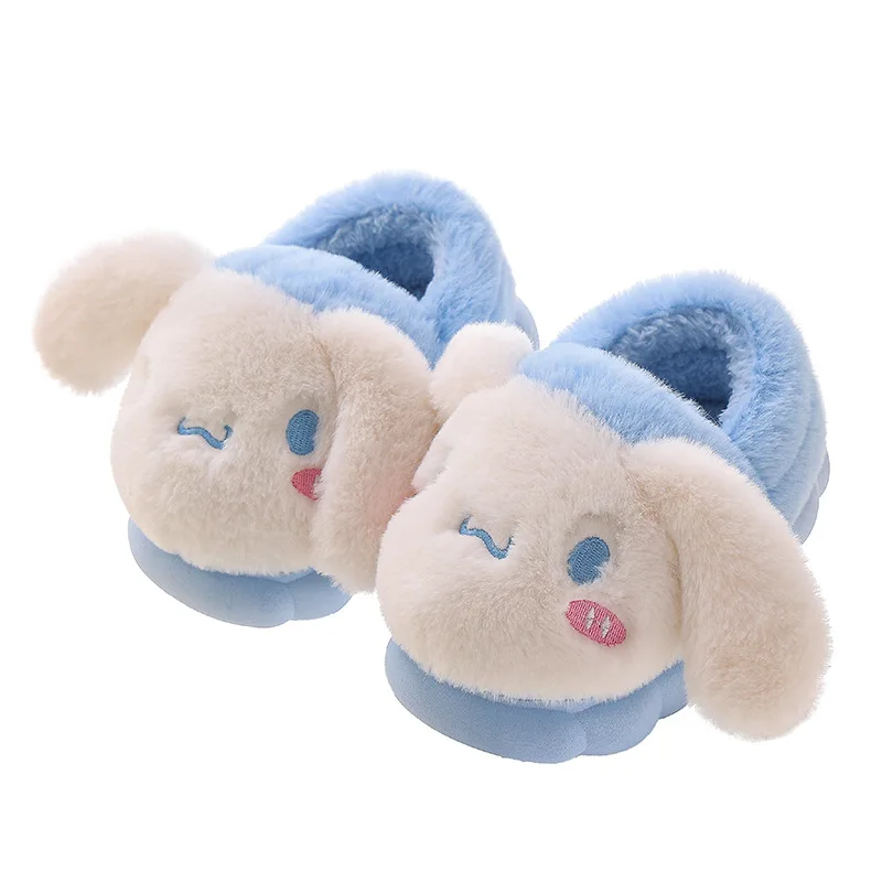 Leuke Pikachu Herfst/Winter Katoenen Slippers Cover Hak Leuke Cartoon Platte Pluche Slippers Herfst Anime Perifere Kerstcadeau - afbeelding 2