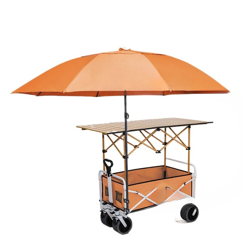 Stall special stall trolley for one second, stall outdoor sausage, night market snowflake machine, foldable camping table